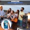Pyle Pyle Outdoor Bluetooth Speakers, 300W PA System, 8" Rechargeable Speaker with Microphone, Karaoke PPHP2845B - alternate 3